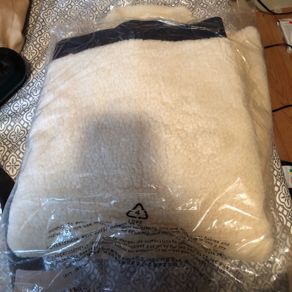 Brand new J Crew Sherpa snap sweater